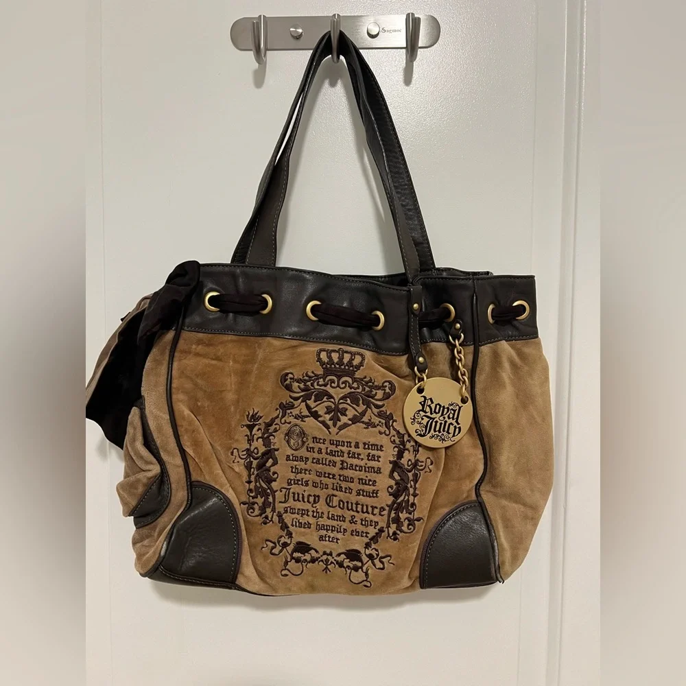 Juicy Couture, Tote Bag, Tan and Brown - Picture 2 of 10